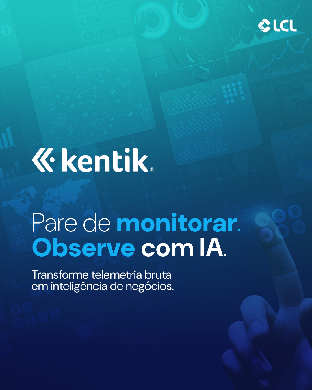 Arte da LCL para a plataforma de observabilidade Kentik